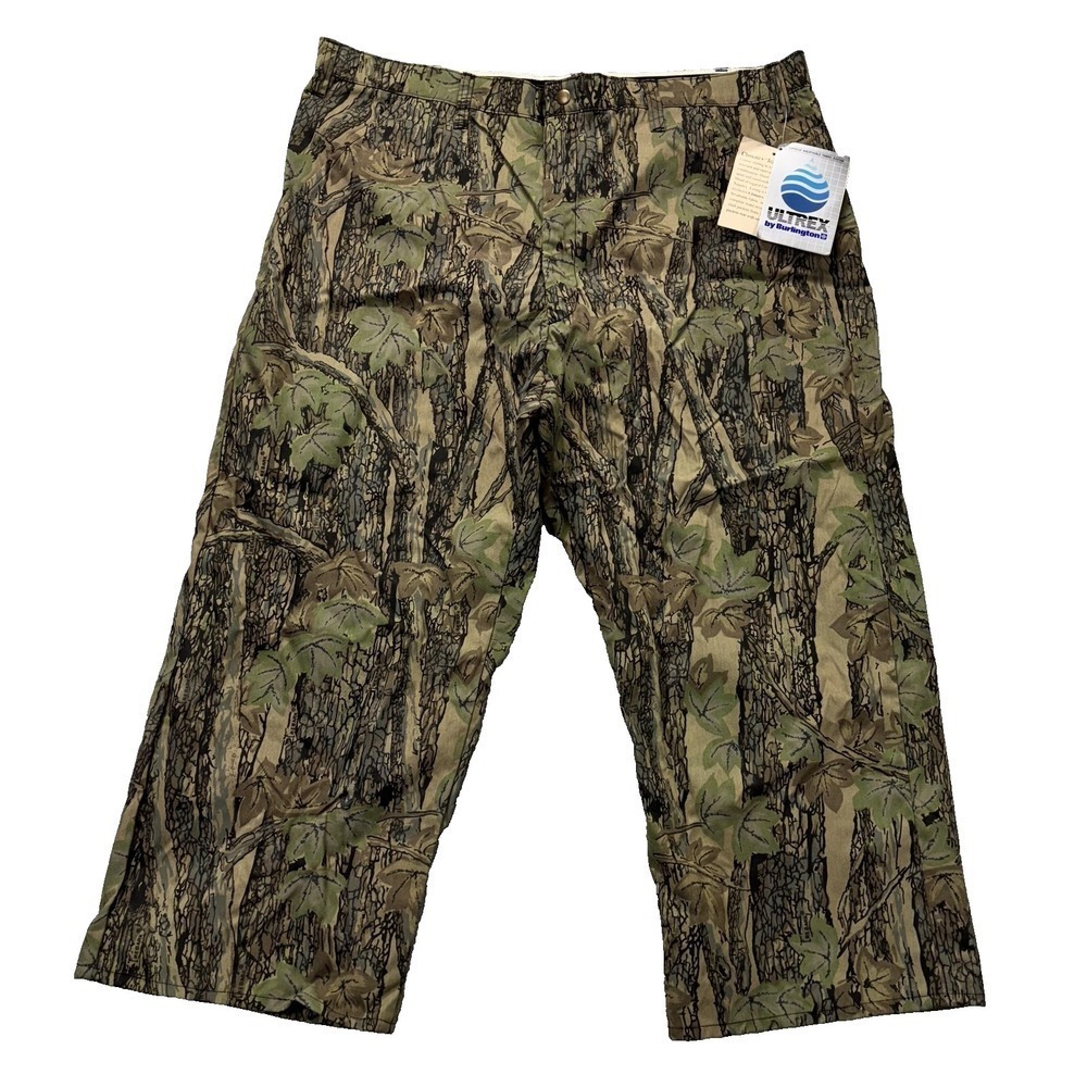 Vintage Gander Mountain‎ Pants Mens 40x25 Camo Climate+ Rain Hunting USA NeW